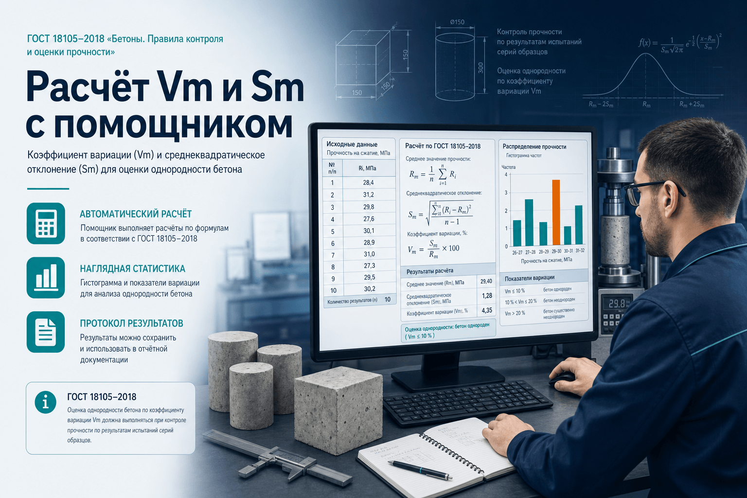 Как ИИ-агент считает коэффициент вариации Vm и Sm без ошибок