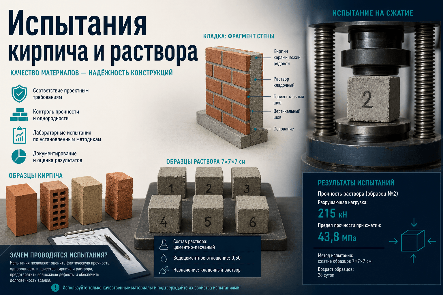 Отбор проб бетонной смеси на РБУ: две пробы на партию, серии кубов и Ri по ГОСТ 18105