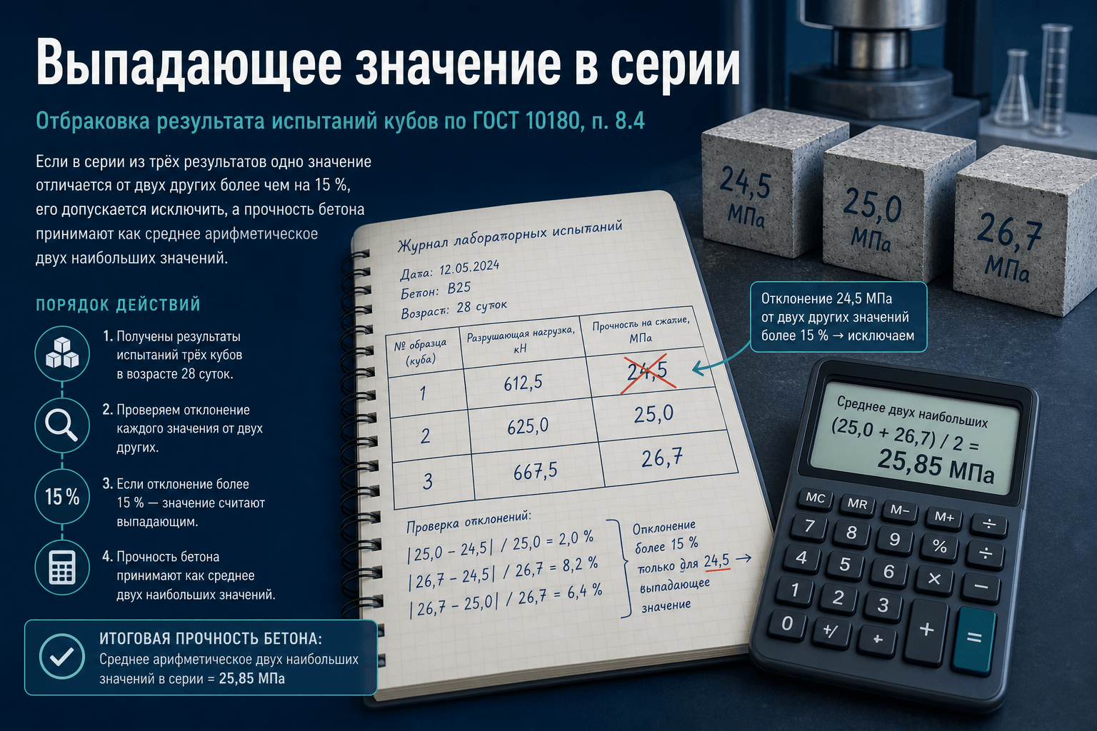 Выпадающее значение в серии: правила отбраковки результата по ГОСТ 10180