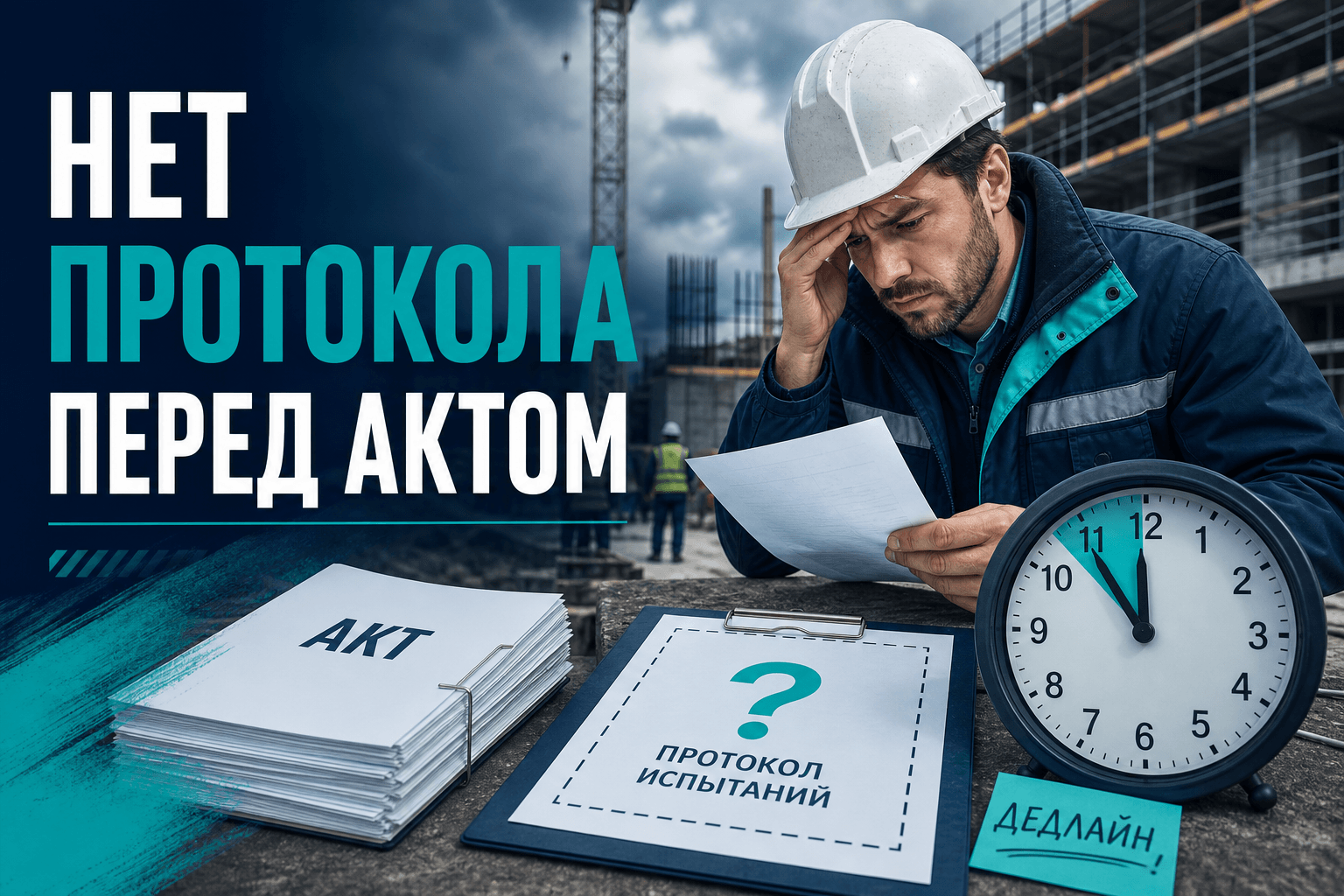 Нет протокола перед подписанием акта — алгоритм для инженера производственно-технического отдела